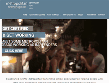 Tablet Screenshot of metropolitanbartending.com